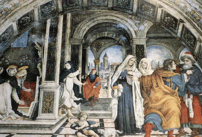 Filippino Lippi Scene from the Life of St Thomas Aquinas Spain oil painting art